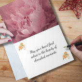 Elegante Pioen Sympathie Kaart