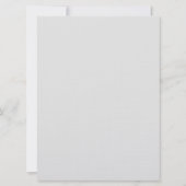 Elegante Pioen Trouwkaarten Kaart (Achterkant)