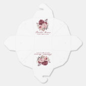 Elegante pioen Waterverf Floral Vrijgezellenfeest Bedankdoosjes (Ongevouwen)