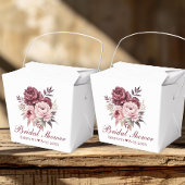 Elegante pioen Waterverf Floral Vrijgezellenfeest Bedankdoosjes