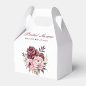 Elegante pioen Waterverf Floral Vrijgezellenfeest Bedankdoosjes (Voorkant Zijde)