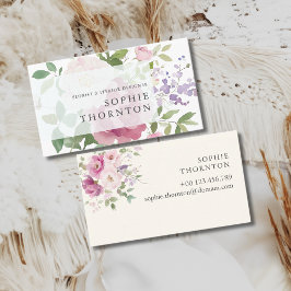 Elegante pioenen visitekaartje