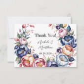 Elegante pioenenkrans voor bruiloft bedankt (Voorkant)