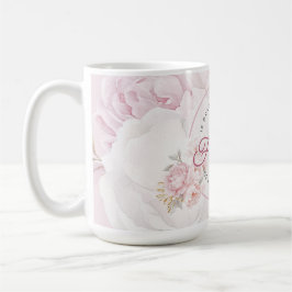 Elegante pioenroos bloemen grootouder we zouden je koffiemok