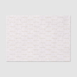 Elegante Pioenroze Bloemige Trouw Monogram Tissue Tissuepapier