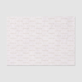 Elegante Pioenroze Bloemige Trouw Monogram Tissue Tissuepapier