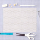 Elegante Pioenroze Bloemige Trouw Monogram Tissue Tissuepapier (Craft)