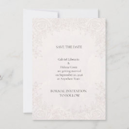 Elegante Pioenroze Bloemige Trouw Save The Date C