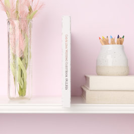 Elegante Pioenroze Bloemige Trouwgastenboek Gastenboek