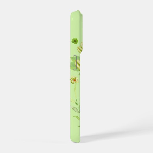 Elegante pistache groene telefoon portemonnee iPhone hoesje (Rechterkant)