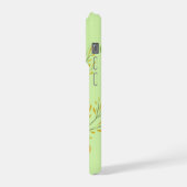 Elegante pistache groene telefoon portemonnee iPhone hoesje (Linkerkant)