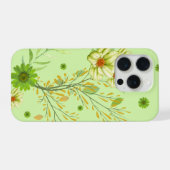 Elegante pistache groene telefoon portemonnee iPhone hoesje (Achterkant horizontaal)