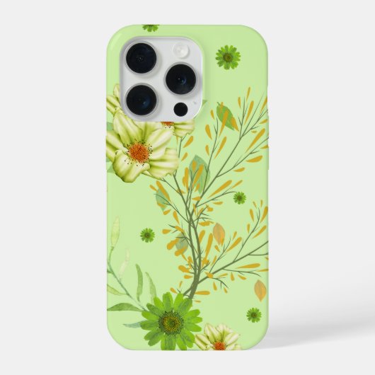 Elegante pistache groene telefoon portemonnee iPhone hoesje (Achterkant)