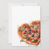 Elegante Pizza Mijn Hart Italiaans Vrijgezellenfee Kaart (Achterkant)