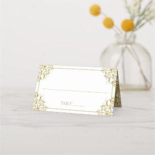 Elegante plaatskaart tentkaarten - Nadine (Goud) Plaatskaartje