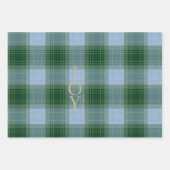 Elegante Plaid Christmas Inpakpapier Vel (Voorkant 2)