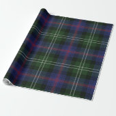 Elegante Plaid Clan Sutherland Rustieke Tartan Cadeaupapier (Uitgerold)