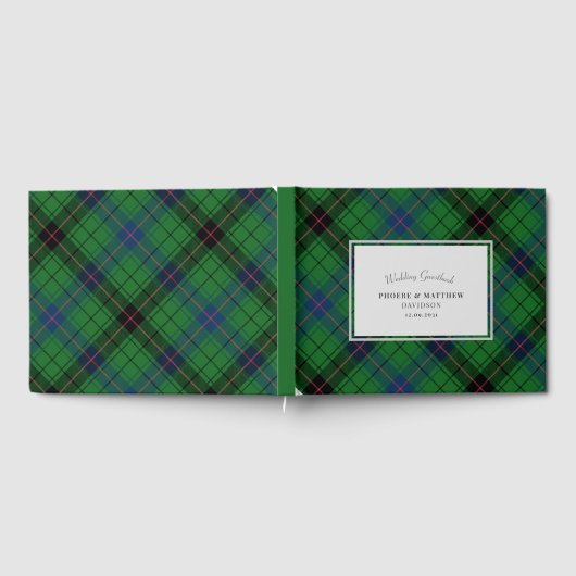 Elegante Plaid Davidson Plaid Groen Rustieke Tarta Gastenboek (Volledig)