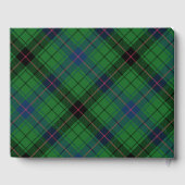 Elegante Plaid Davidson Plaid Groen Rustieke Tarta Gastenboek (Achterkant)