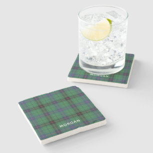 Elegante Plaid Davidson Tartan Custom  Stenen Onderzetter