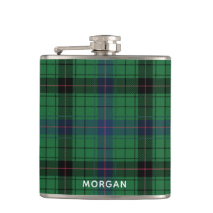 Elegante Plaid Davidson Tartan Op Maat  Heupfles