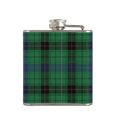 Elegante Plaid Davidson Tartan Op Maat  Heupfles (Achterkant)