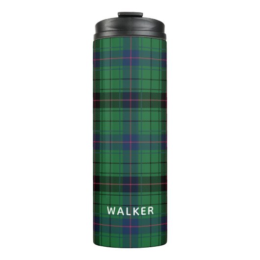 Elegante Plaid Davidson Tartan Persoonlijk Thermosbeker (Voorkant)