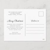 Elegante Plaid Foto Kerstmis Feestdagenkaart (Achterkant)