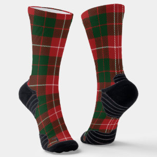 Elegante Plaid Groen Rood Tartan Sokken