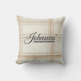 Elegante Plaid Herfst Thanksgiving Kussen