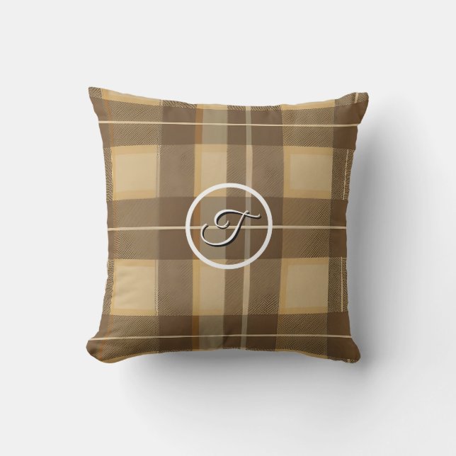 Elegante Plaid Herfst Thanksgiving Kussen (Voorkant)
