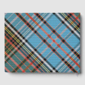Elegante Plaid Rustieke Familie Cabin Tartan Gastenboek (Achterkant)