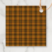 Elegante Plaid Thanksgiving Klassieke Aangepaste F Bedankjes Labels (Achterkant)