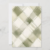 Elegante Plaid Waddle It Be Eend Geslacht Reveal Kaart (Achterkant)