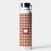    Elegante Plaid  Waterfles (Achterkant)
