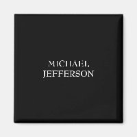 Elegante Plain Zwart Wit Gepersonaliseerde Custom