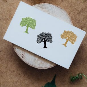 Elegante plakboekboom rubberstempel