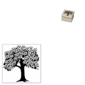 Elegante plakboekboom rubberstempel (Gestempeld)