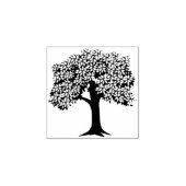 Elegante plakboekboom rubberstempel (Afrduk)