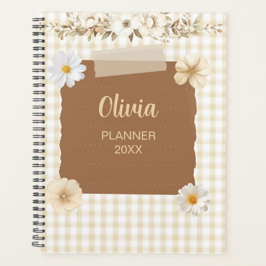Elegante Planner met Soft Stamp & Roos Accents – C (Voorkant)