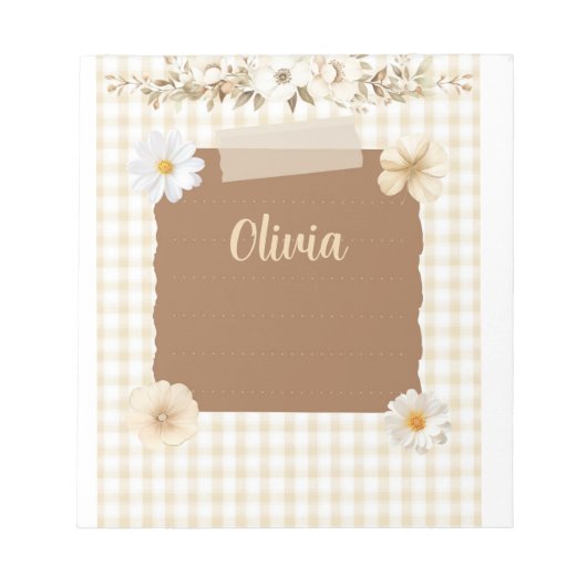 Elegante Planner met Soft Stamp & Roos Accents – C Notitieblok (Voorkant)