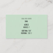 Elegante Planten/Botany/Huis Planten/Natuur Visitekaartje (Achterkant)