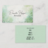 Elegante Planten/Botany/Huis Planten/Natuur Visitekaartje (Voorkant / Achterkant)