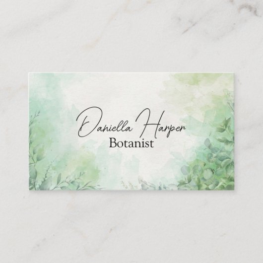 Elegante Planten/Botany/Huis Planten/Natuur Visitekaartje (Voorkant)