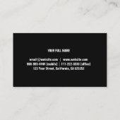 Elegante plata moderna  profesional reparación visitekaartje (Achterkant)