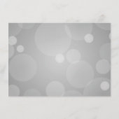 Elegante platina en zwarte bruiloft informatie informatiekaartje (Achterkant)