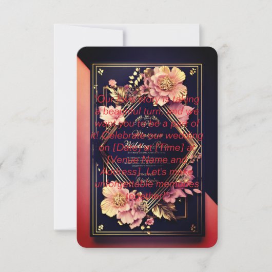 Elegante platte bedankkaarten - de perfecte touch bedankkaart (Voorkant)