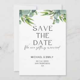 Elegante platte Save The Date kaart