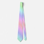 Elegante Plezier Zachte Abstracte Regenboog Kleur  Stropdas (Voorkant)