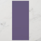 Elegante Plum & Black Crow Halloween Feestdiner Menu (Achterkant)